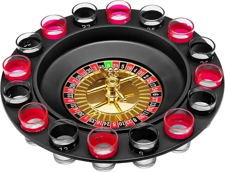 Рулетка с стопками Drinking Roulette Set i3-90 алко рулетка казино на 16 рюмок Коломия - фото 1