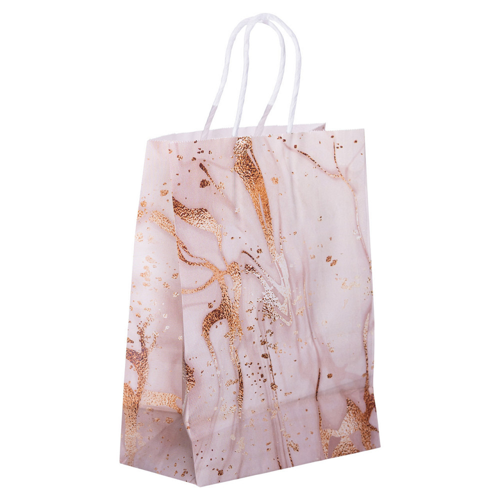 Набір рожевих подарункових пакетів 12 шт Київ - фото 1