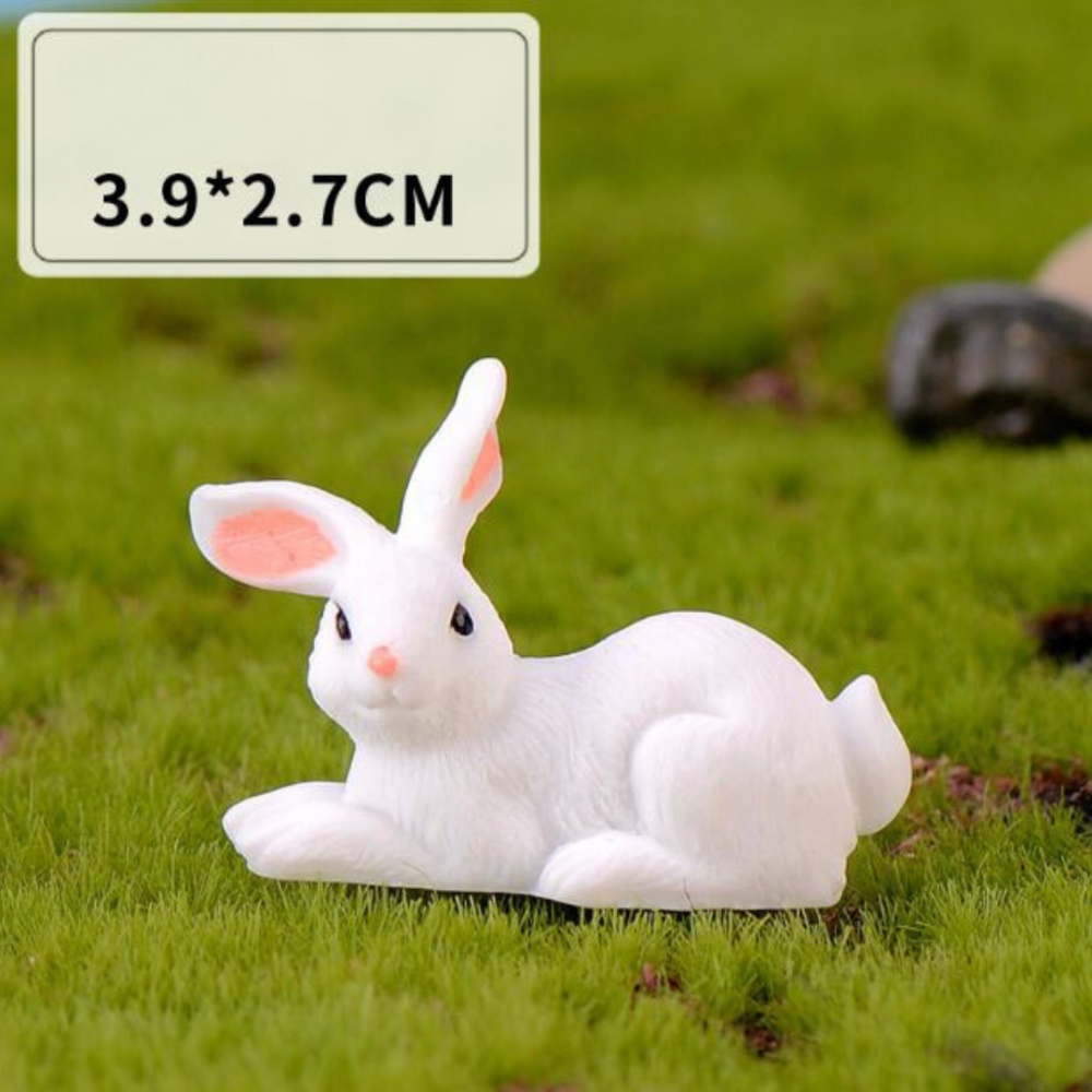 Набор Пасхальных декоративных фигурок Зайчики для флорариума, мини-сада, кашпо, микроландшафта 6 шт Одесса - изображение 7