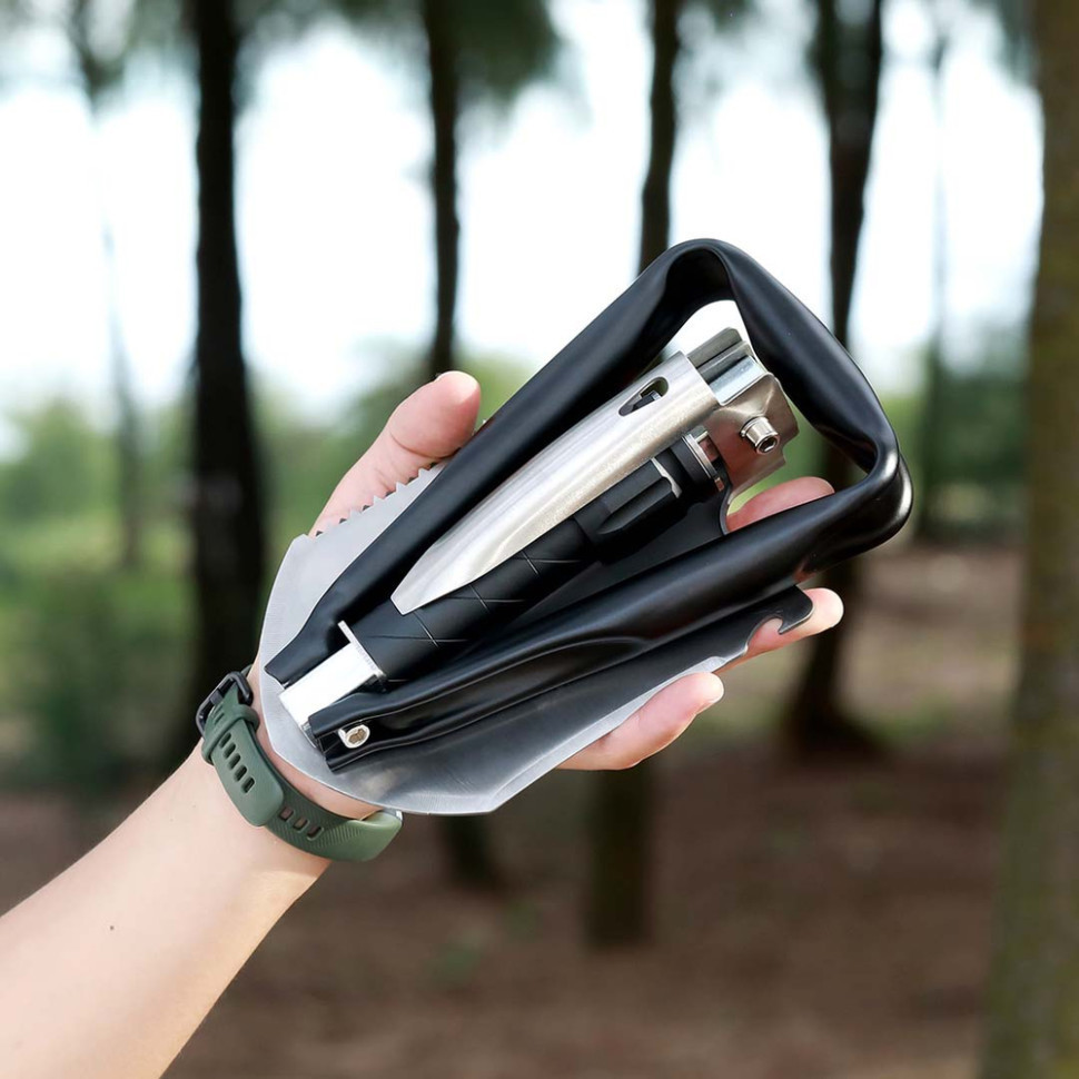 Багатофункціональна складна саперна міні лопата NexTool NE20033 Київ - фото 10