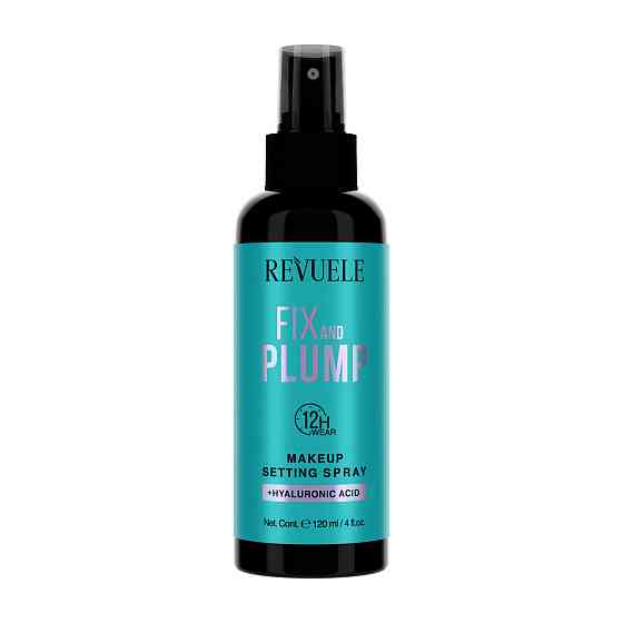 Спрей для фиксации макияжа Makeup Setting Spray Fix & Plump + Hyaluronic Acid Revuele 120 мл Киев