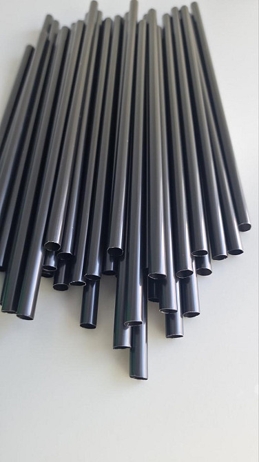 Трубочки широкі для напоїв d6,8 21см "Фрешка" чорна (500 шт) Харків - фото 1