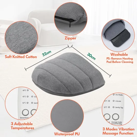 Електрична грілка для ніг 2 в 1 з функцією підігріву та масажу ніг Acemall Луцьк