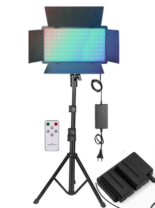 Освітлювач студійний Nagnahz U800 Pro RGB LED відеосвітло зі штативом Вінниця - фото 1