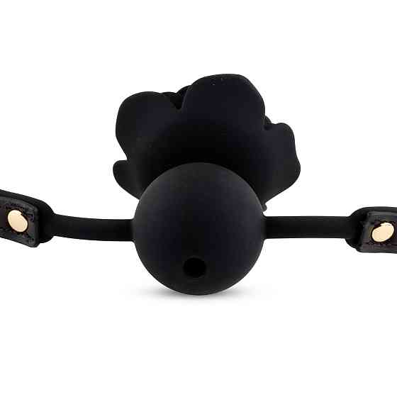Кляп Black Rose Ball Gag, чорний Sex Aura Київ