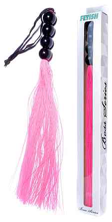 Силиконовый флогер ( длина 37 см ) Fetish Boss Series - Silicone Whip Pink 14
