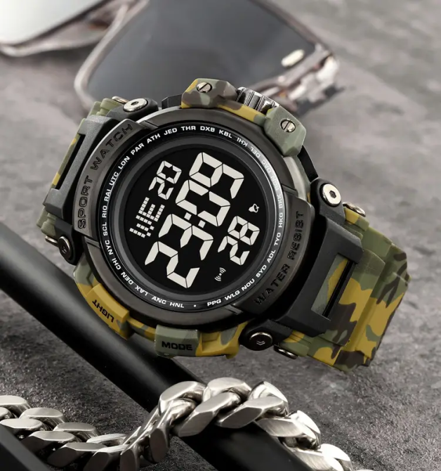Часы мужские наручные спортивные Skmei 2422 (Камуфляж) Винница - изображение 6