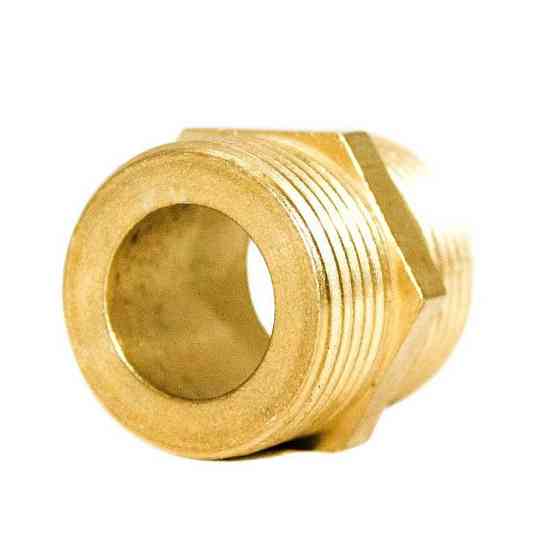 Ниппель 1/2″НН латунный под прокладку LN332G OPTIMUM Киев