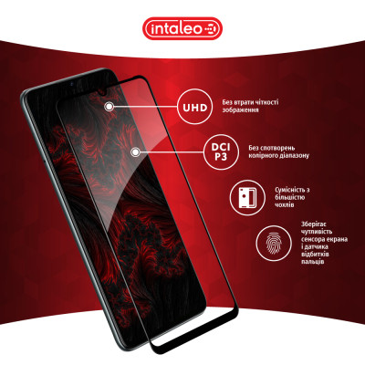 Скло захисне Intaleo Full Glue ZTE Blade A72S Black (1283126575839) Вінниця - фото 4