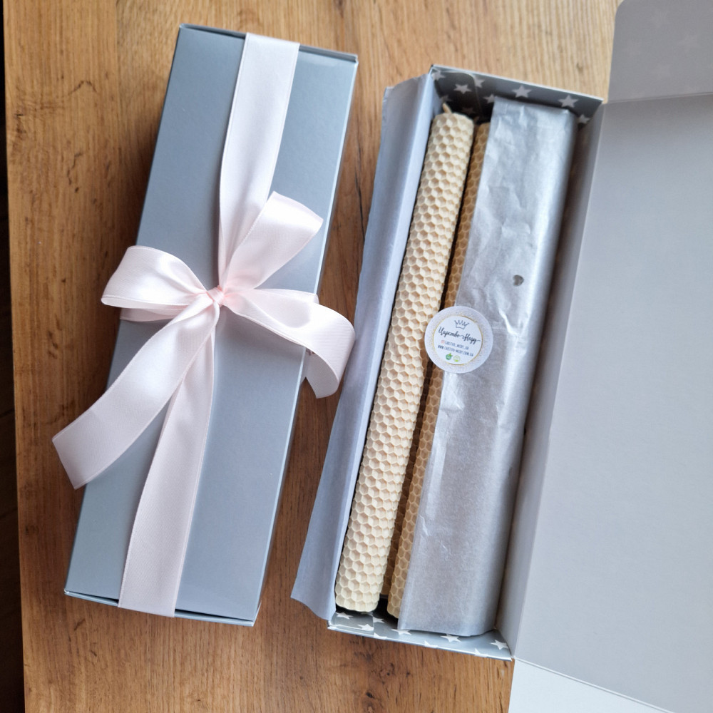 Свічки столові ручної роботи у подарунковій коробочці, 6 шт по 26 см. Колір - Айворі. Одеса - фото 8