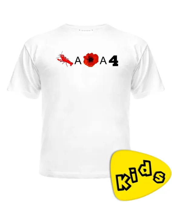 Футболка дитяча RAKAMAKAFO (Ракамакафо) з червоним принтом Чернівці - фото 2