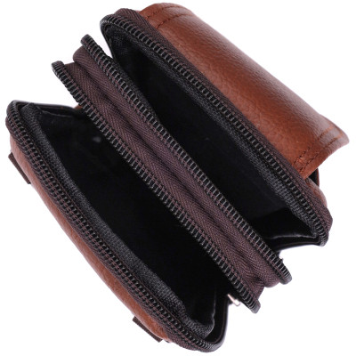 Сумка Vintage На пояс шкіряна Світло-коричнева (22565) Вінниця - фото 4