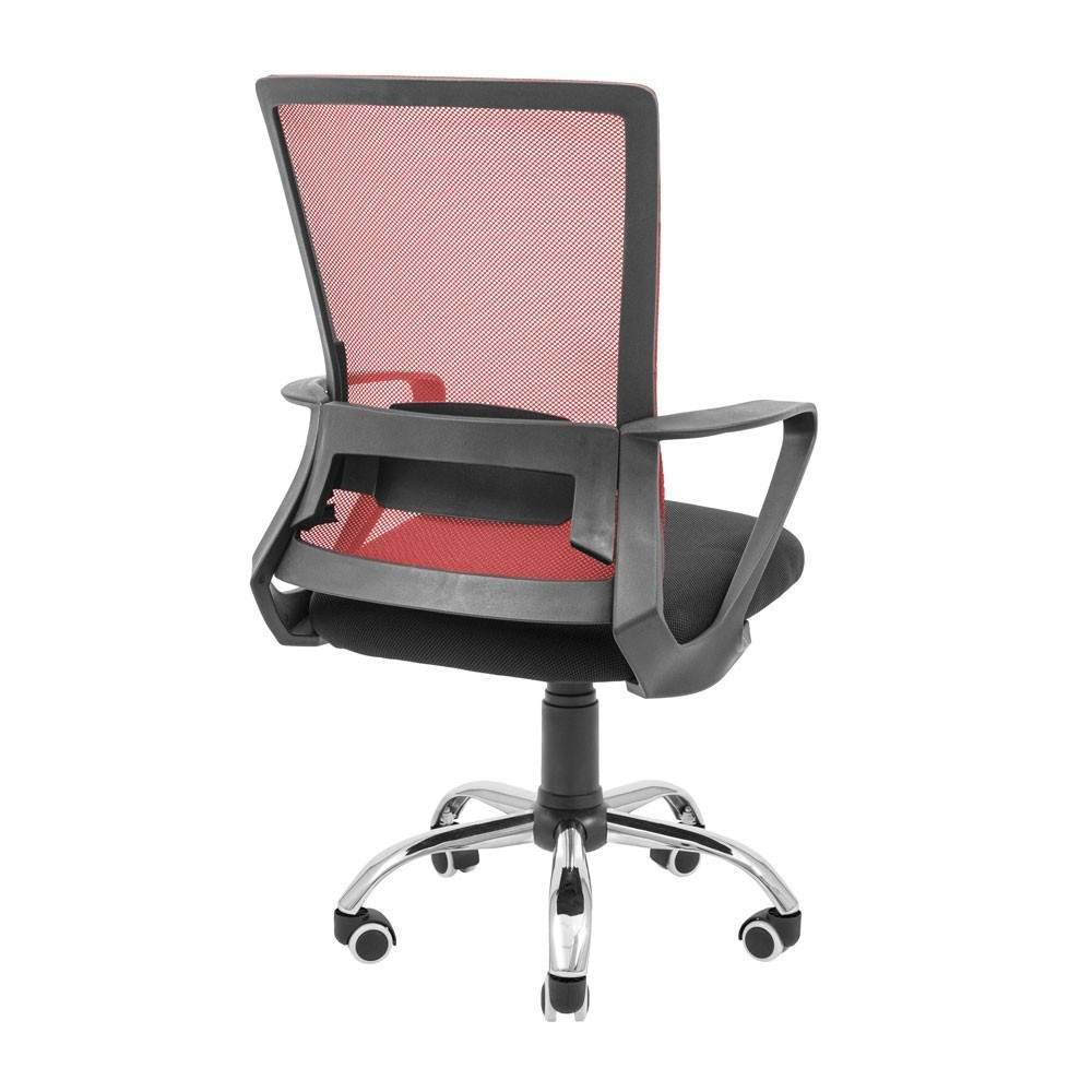 Офисное кресло руководителя Richman Robin Piastra Хром Черно-красный Днепр - изображение 4