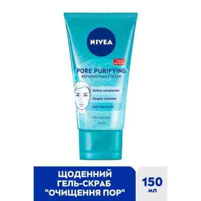 Гель для вмивання Nivea Pore Purifying Refining Daily Wash Щоденний очищуючий Проти недоліків шкіри 150 мл (4006000003580) Вінниця