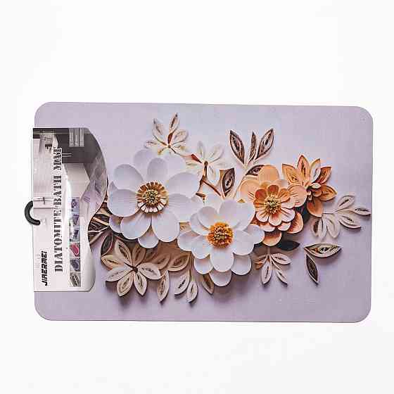 Антиковзний 3D килимок з м'якого діатоміту 38×58(см) вологопоглинаючий HP-42-63 Коломия