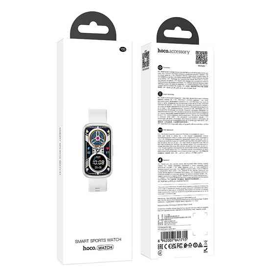 Смарт-часы HOCO Y25 37mm. 190 mAh. IP68 Smart sports watch Silver Одесса