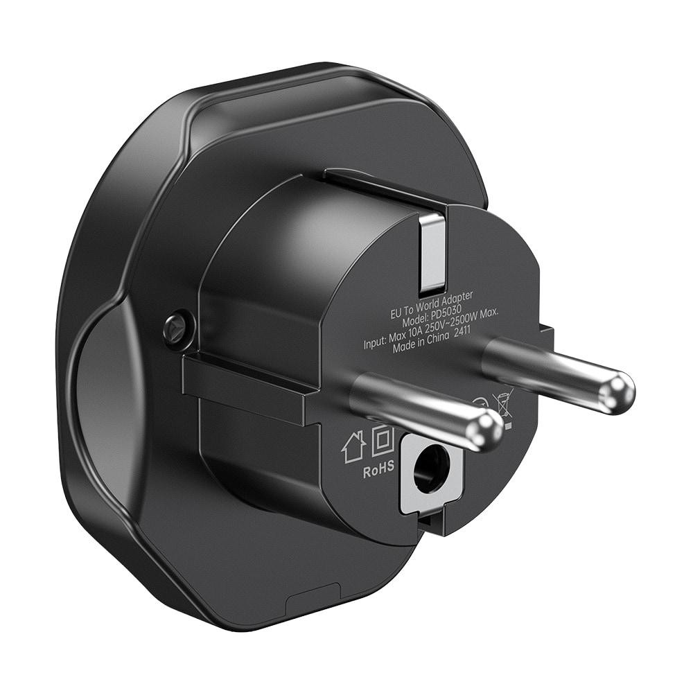 Перехідник мережевий EU – універсальна розетка Choetech PD5030 2500W 10A (43-00157) Київ - фото 10