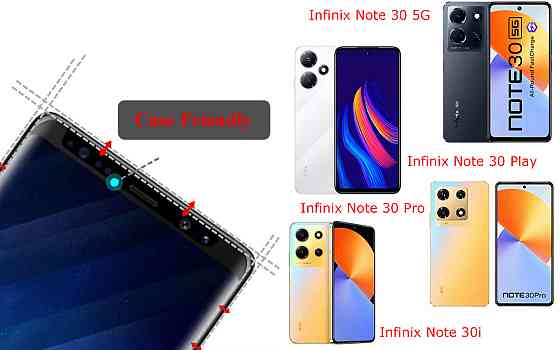 Захисне скло HyperGlass Pro для Infinix Note 30 5G, Note 30 Play, Note 30 Pro, Note 30i – максимальна чутливість та захист Київ