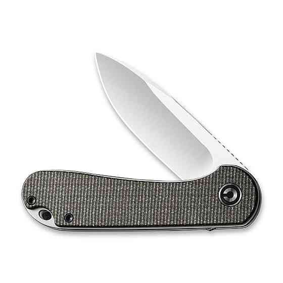 Ніж складаний кишеньковий Civivi Elementum, (7.5 см) D2 / Micarta коричневий Київ