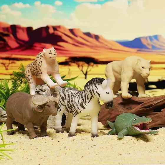 Дисплей стретч-іграшок у вигляді тварини – Вартові савани (10 шт.) Дніпро