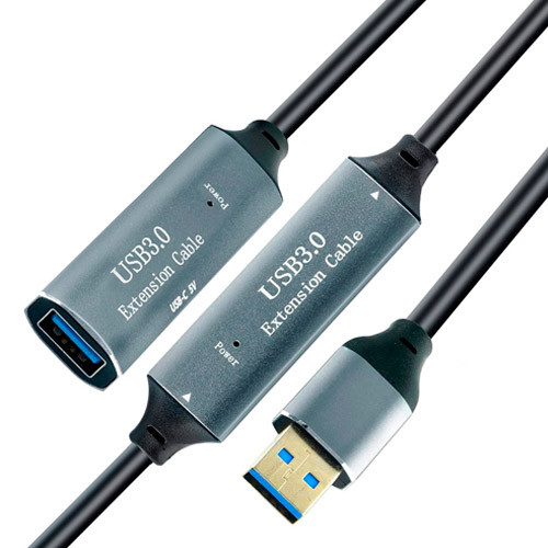 USB 3.0 удлинитель активный репитер, кабель AM – AF с Type-C, 10м, Premium Винница - изображение 5