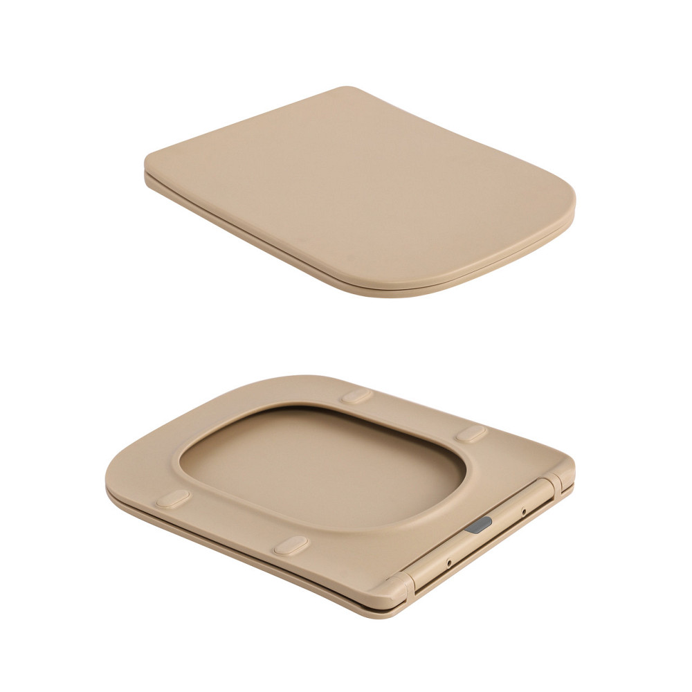 Унітаз підвісний Tern Ultra Quiet 490×365×325 мм, Beige, із сидінням Slim Duroplast / Soft-close / Quick Release QT17332303ASSB Київ - фото 13