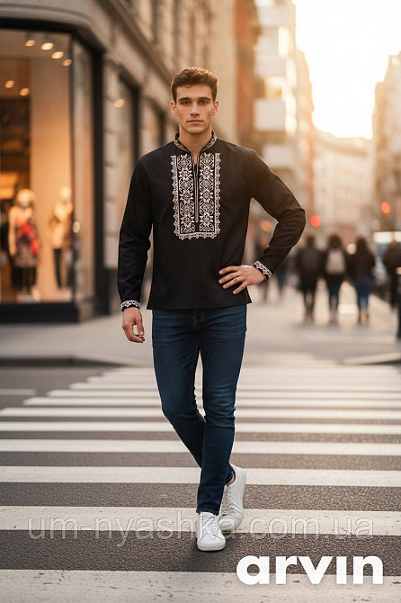 Вышиванка подростковая лен 