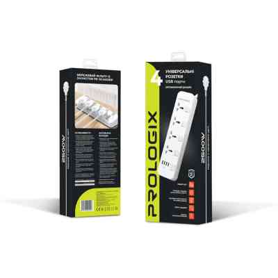 Мережевий фільтр живлення Prologix Premium PR-SC4408W (PR-SC4408W) Вінниця