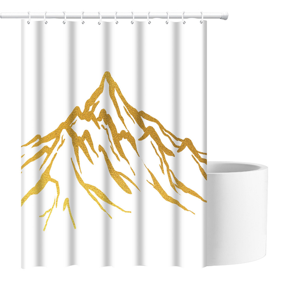 Шторка для ванны из полиэстера водонепроницаемая Bathlux 180x180 см с кольцами, занавеска для ванной комнаты Каменец-Подольский - изображение 3