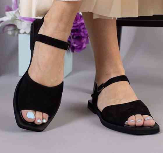 RONE Босоніжки жіночі RONE 543 чорні (літо, замша натуральна) (3936) Коломыя