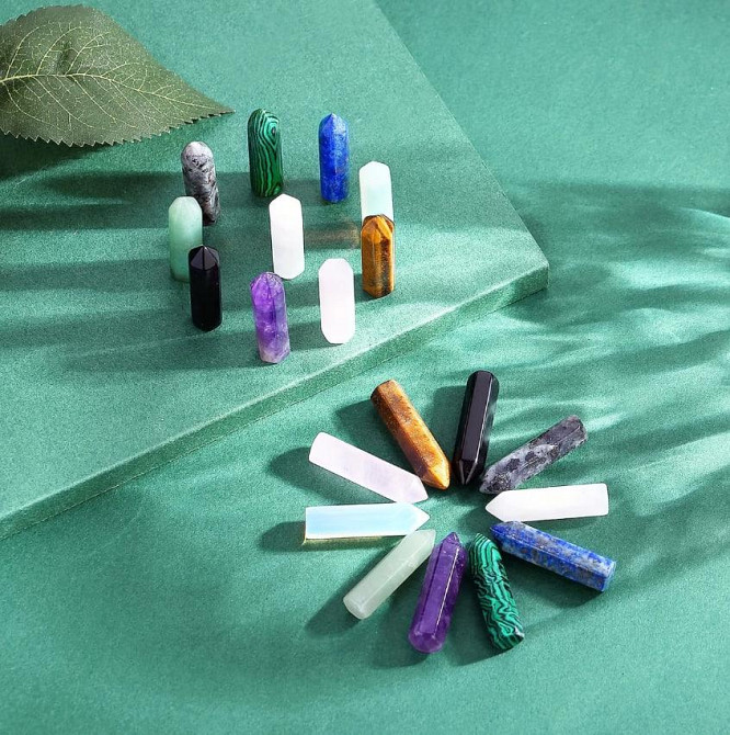 Набор из 10 шт. натуральных кристаллов в мешочке – для декора, медитаций и оберегов. Киев - изображение 2