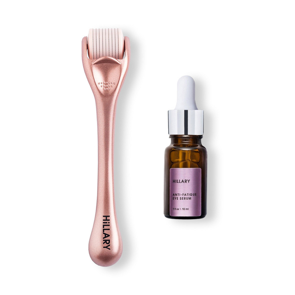 Відновлююча сироватка навколо очей Hillary Anti-fatigue, 10 мл + Мезороллер для обличчя Hillary Київ - фото 1