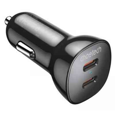 Зарядний пристрій Choetech car 2хUSB-C 40W PD black (TC0008-BK) Вінниця