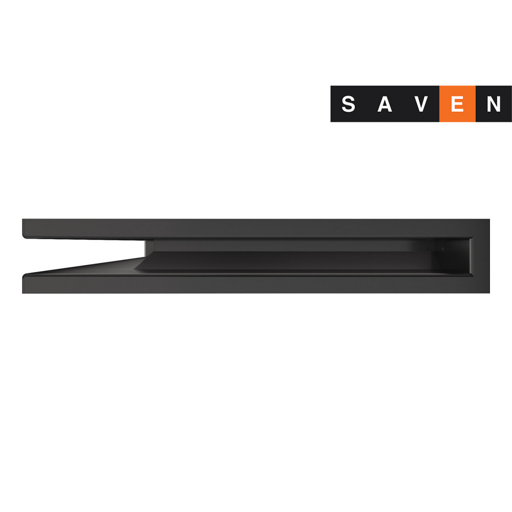 Вентиляционная решетка для камина угловая левая SAVEN Loft Angle 60х400х600 графитовая Львов - изображение 3