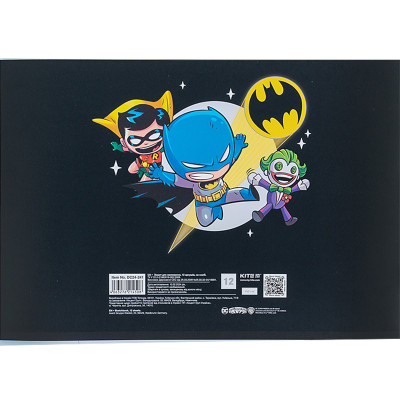 Альбом для рисования Kite DC Comics, 12 листов (DC24-241) Винница - изображение 3