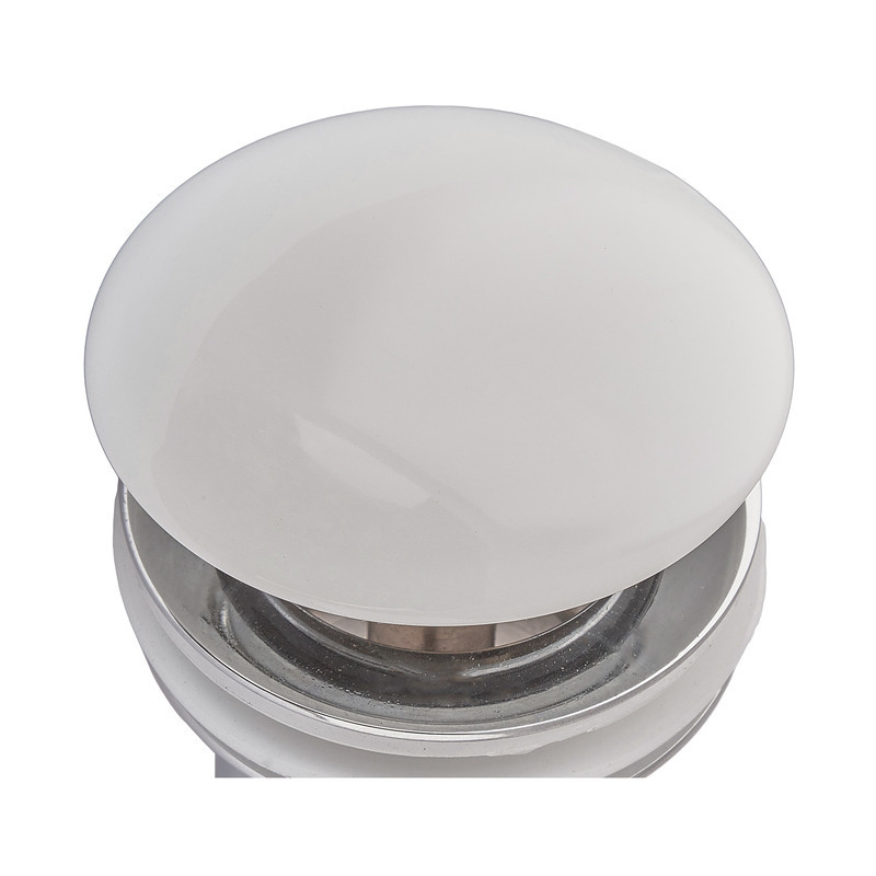 Донный клапан для раковины Koer PW-07-11 1 1/4'' с переливом автоматический СLICK-СLACK (Белая керам.накл.) (KR5784) Киев - изображение 6