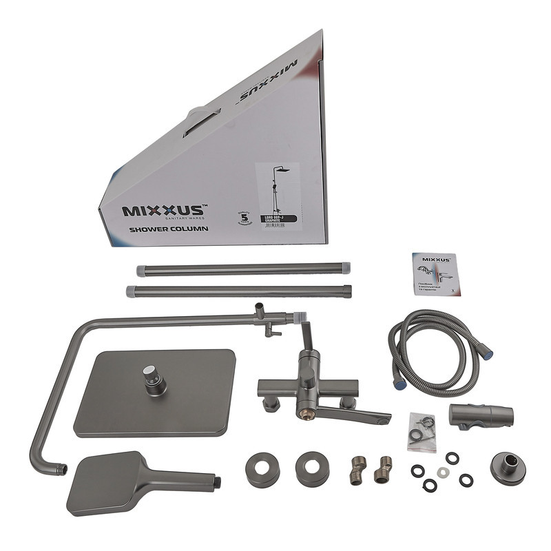 Душова колона зі змішувачем Mixxus Lord 009-J Graphite (Колір графіт) (MI7133) ( 18612 ) ( 15251 ) Харьков - изображение 8