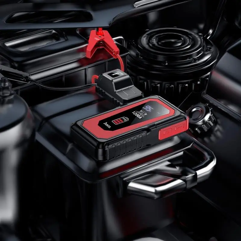 Автомобільний пуско-зарядний пристрій HOCO QS3 Victory car emergency starter power bank (10000mAh) Black Одеса - фото 7