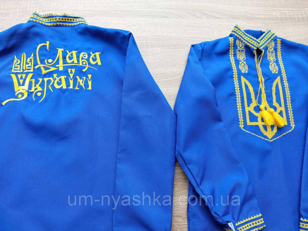Вышиванка с двусторонней вышивкой 