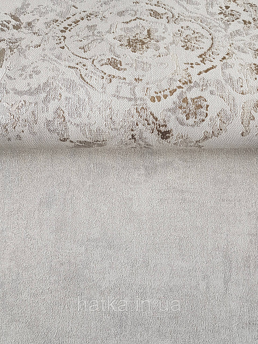 Обои виниловые на флизелине AS creation Garda 1.06Х10.05 под штукатурку белые светло серые серебристые Киев - изображение 2