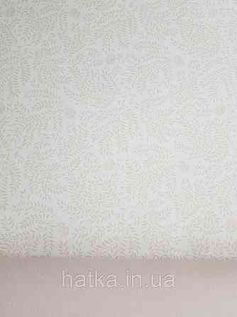 Шпалери флізелінові дитячі еко Lutece Tartine et Chocolat листя гілочки рожеві квіти на білому Київ