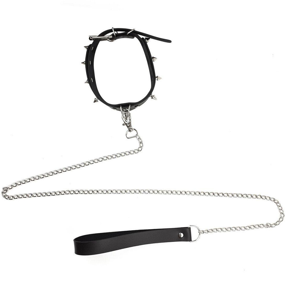 Нашийник з шипами та повідцем Art of Sex - Collar Spikes and Leash Sex Aura Київ - фото 5