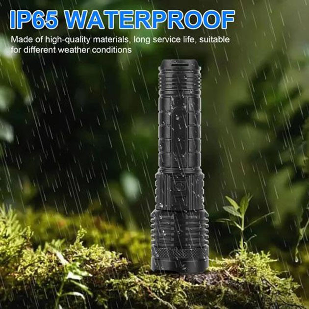 Пылевлагозащищенный ударопрочный фонарь PLD-H007, Профессиональный тактический фонарик CU-77 Львов - изображение 4