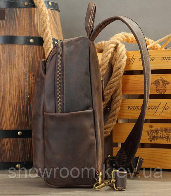 Мужская сумка на грудь (слинг), бананка Wild Leather (8012) Киев - изображение 9