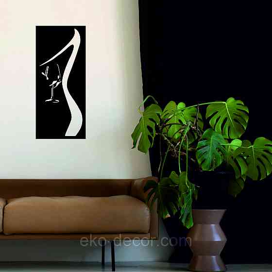 Декоративное настенное Панно «Силуэт женщины», Декор на стену Киев