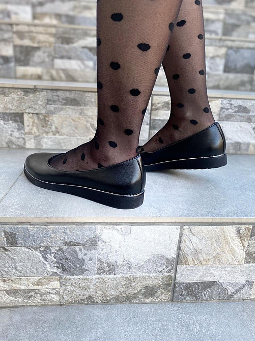 Injers Балетки жіночі INJERS 191 чорні (весна-осінь, шкіра натуральна) (1284) лише 40р. Коломия - фото 2