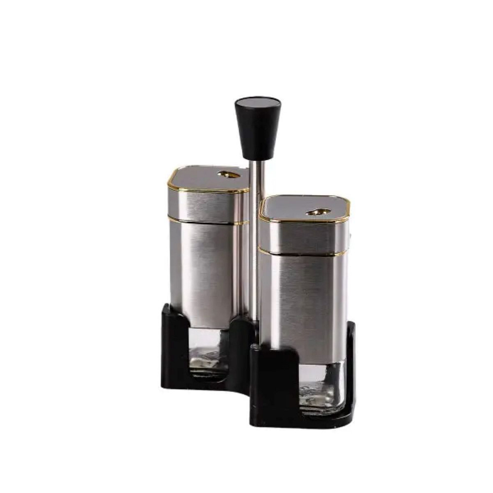 Набір для спецій на підставці 2 баночки для солі та перцю по 120 мл HP531T1005J Коломыя - изображение 2