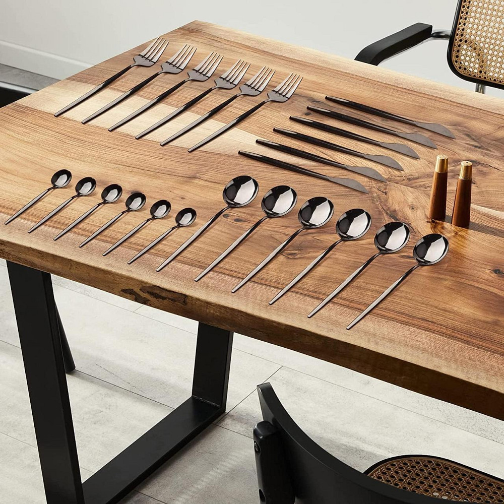 Набір столових приборів на 6 осіб з чорного металу Київ - фото 7