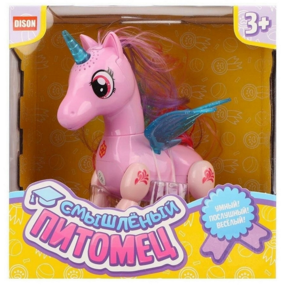 УЦІНКА! Інтерактивна іграшка Кмітливий вихованець "Єдиноріг" DISON E5599-8(Pink)-UC Рожевий Вінниця