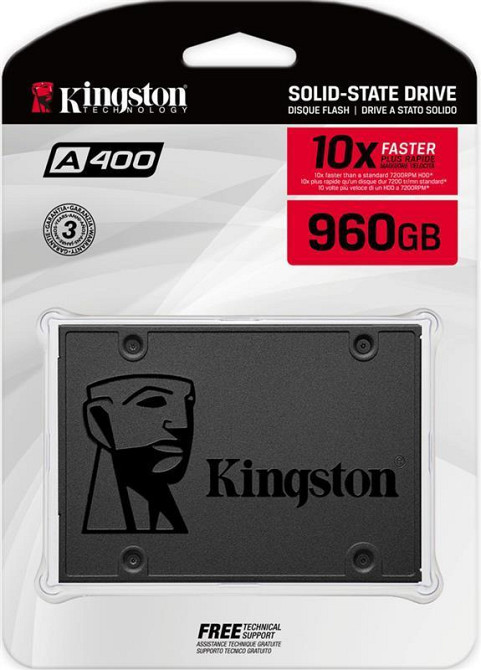 Накопичувач SSD 960GB Kingston SSDNow A400 2.5